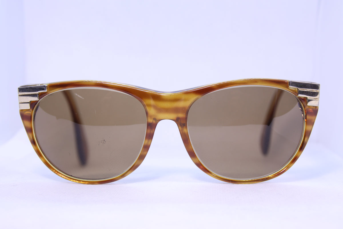 Monture de lunettes d'occasion Karl Lagerfeld Marron/Doré