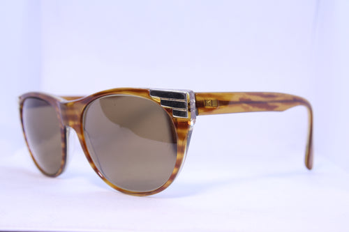 Monture de lunettes d'occasion Karl Lagerfeld Marron/Doré