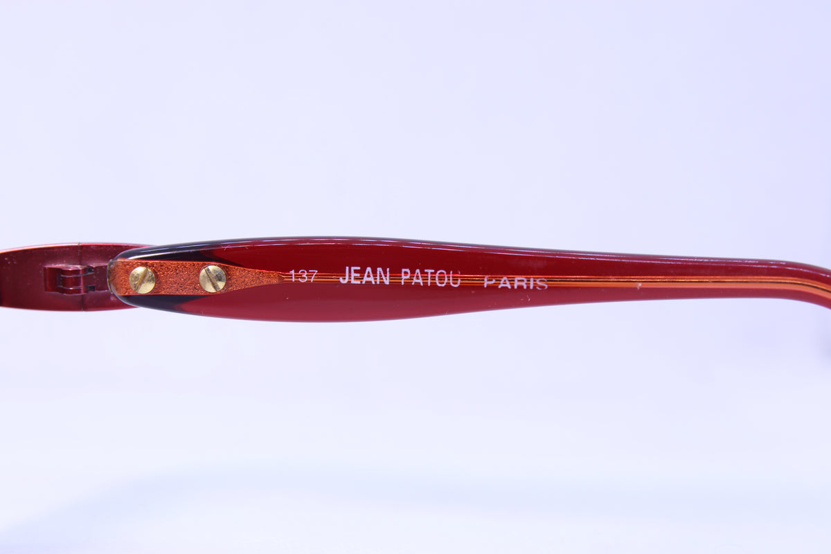Monture de lunettes d'occasion Jean Patou Rouge Bordeaux