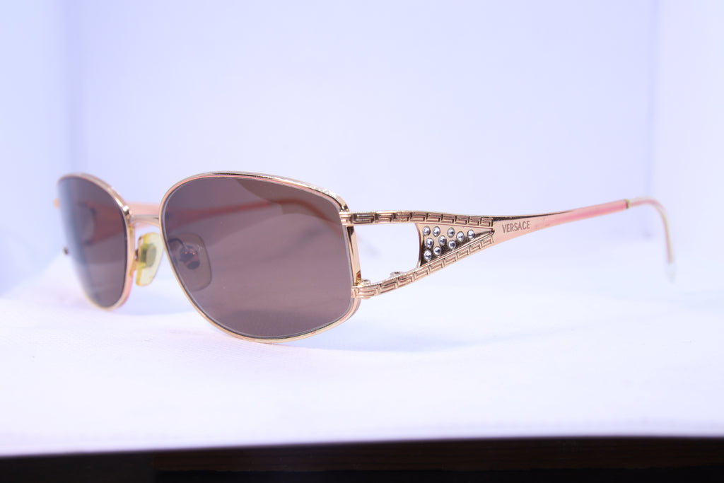 Monture de lunettes d'occasion Versace 1034-B – Doré cuivré