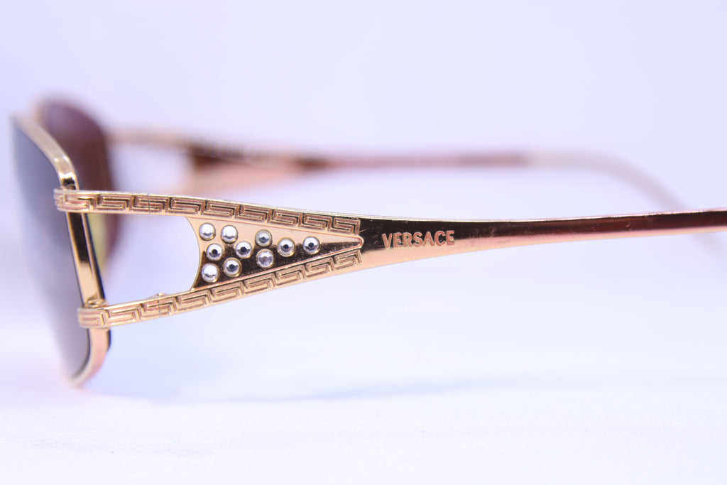 Monture de lunettes d'occasion Versace 1034-B – Doré cuivré