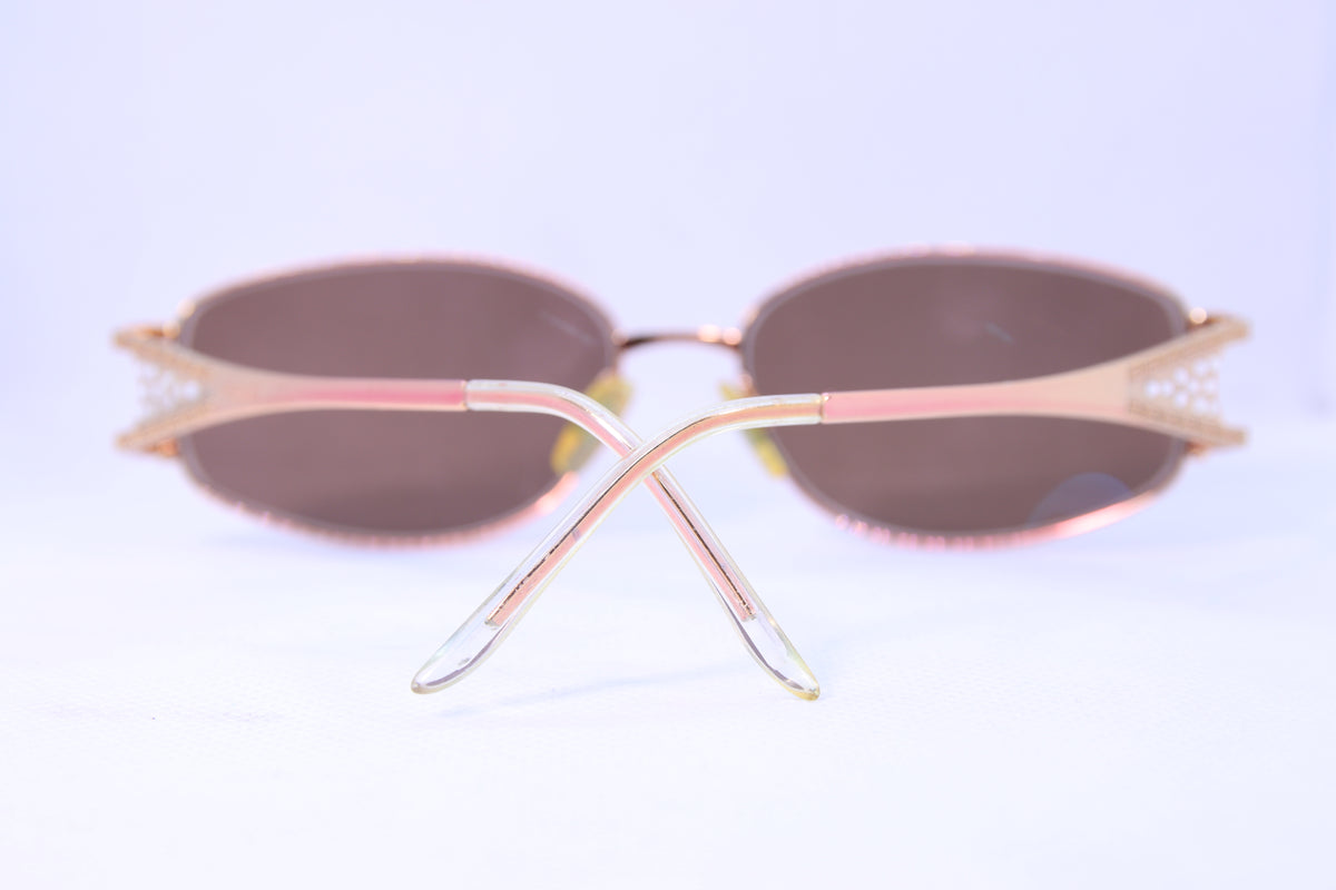 Monture de lunettes d'occasion Versace 1034-B – Doré cuivré