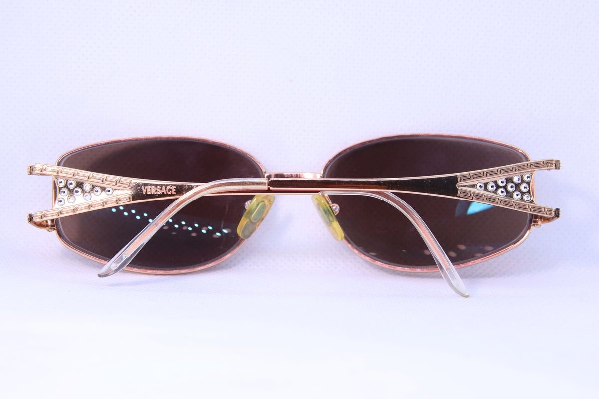 Monture de lunettes d'occasion Versace 1034-B – Doré cuivré